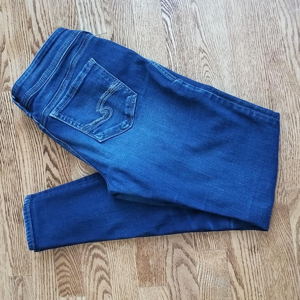 (27W/31L) Silver Jeans Co. Suki Super Skinny Cotton Blend Denim Jeans Classic